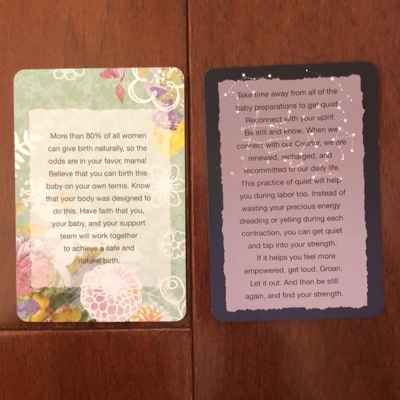 Mama Natural Pregnancy Affirmation Cards - Picture 3 of 4